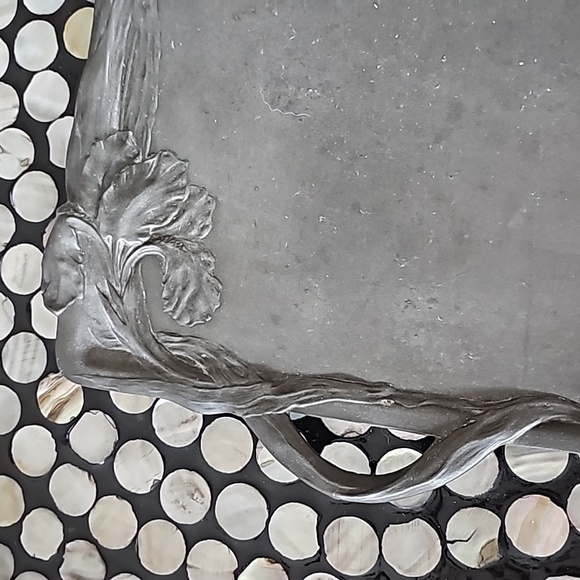 Antique Art Nouveau KAYSERZINN Pewter Tray - Picture 2 of 8